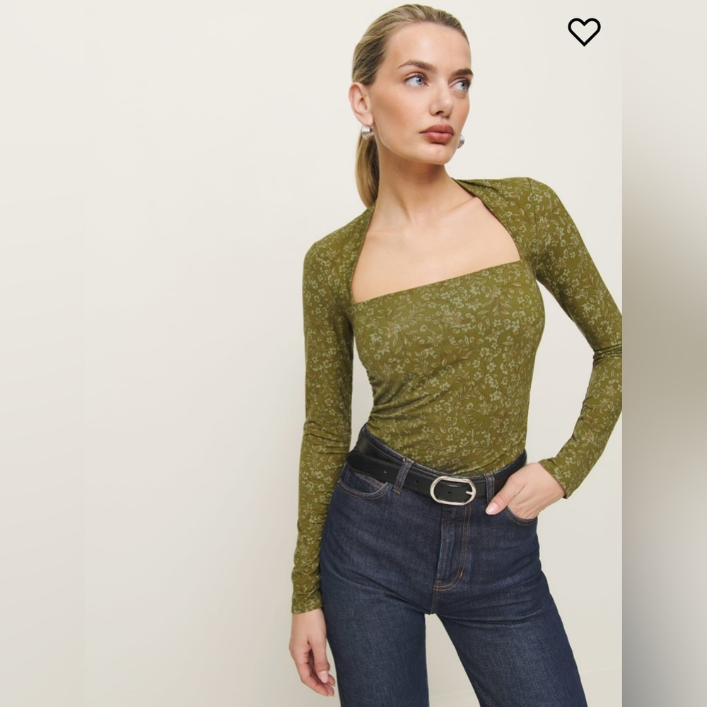 Reformation Laurel Knit Top in Esperanza Size S